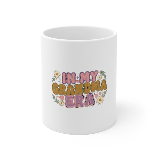 In My Grandma Era Mug, Retro Grandma Coffee Mug, Gift for Grandma 11oz