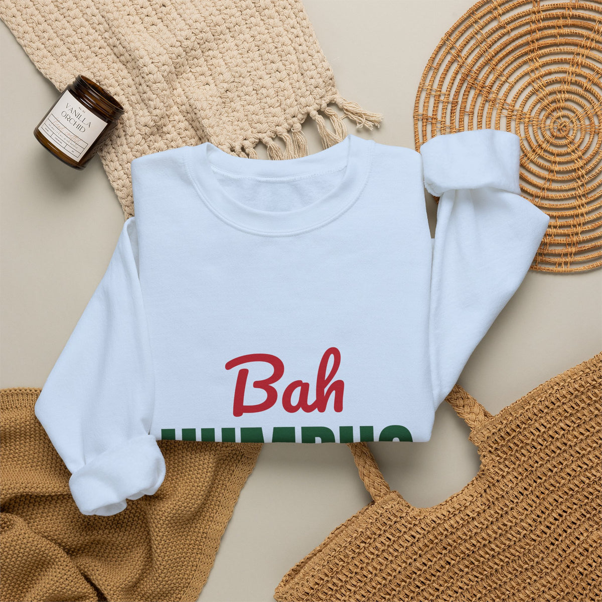 Bah Humbug Sweatshirt, Funny Grumpy Christmas Crewneck