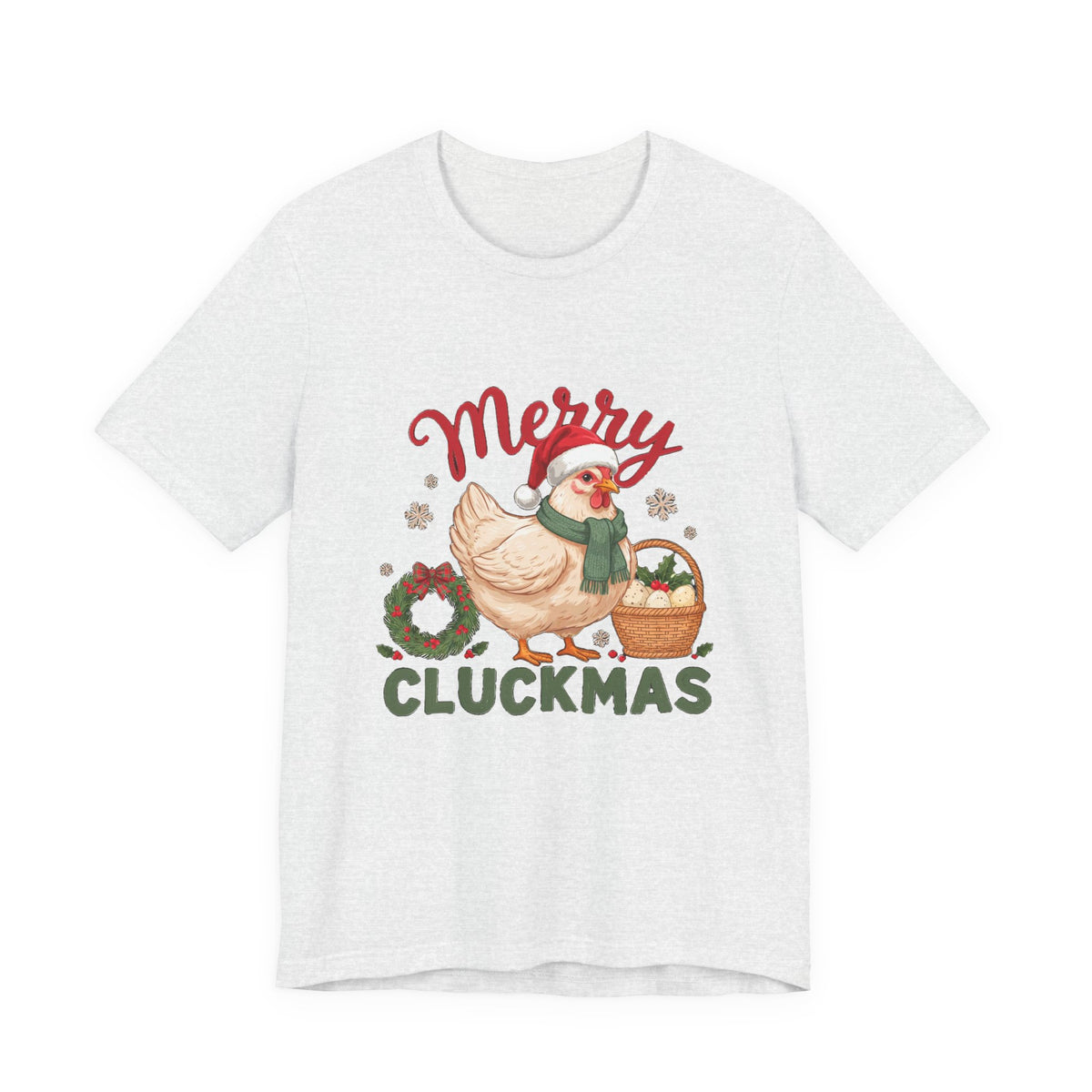 Merry Cluckmas Shirt, Chicken Christmas T-Shirt, Chicken Lover Tee