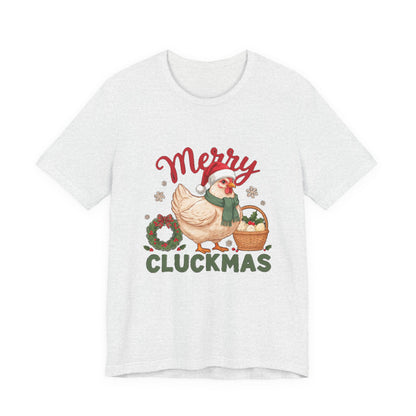Merry Cluckmas Shirt, Chicken Christmas T-Shirt, Chicken Lover Tee