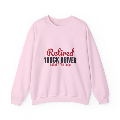 Retired Truck Driver Sweatshirt, Truck Driver Retirement Crewneck