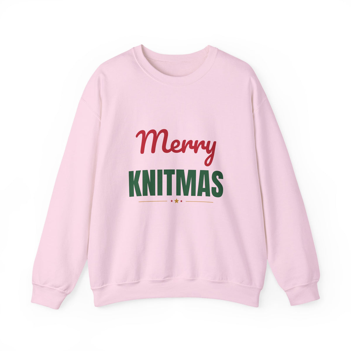 Merry Knitmas Sweatshirt, Knitting Christmas Crewneck, Knitter Gift