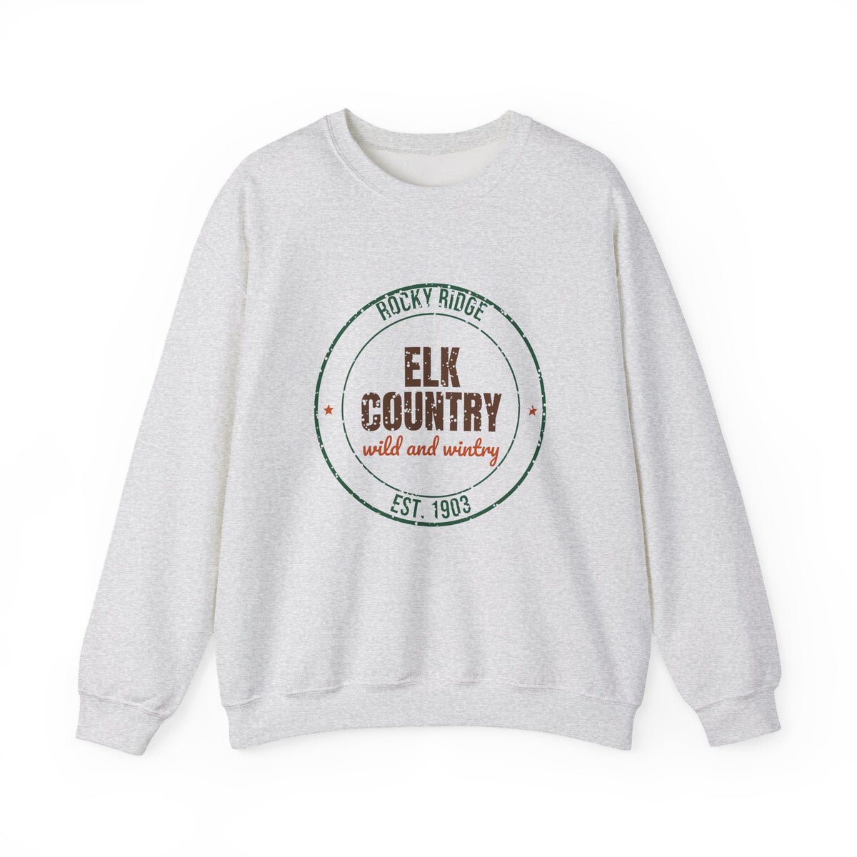 Rocky Ridge Elk Country Est. 1903 Sweatshirt, Vintage Elk Country Crewneck Sweatshirt