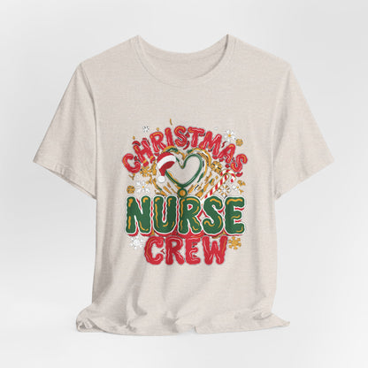 Christmas Nurse Crew Shirt, Retro Nurse Christmas T-Shirt, Holiday Gift for Nurses