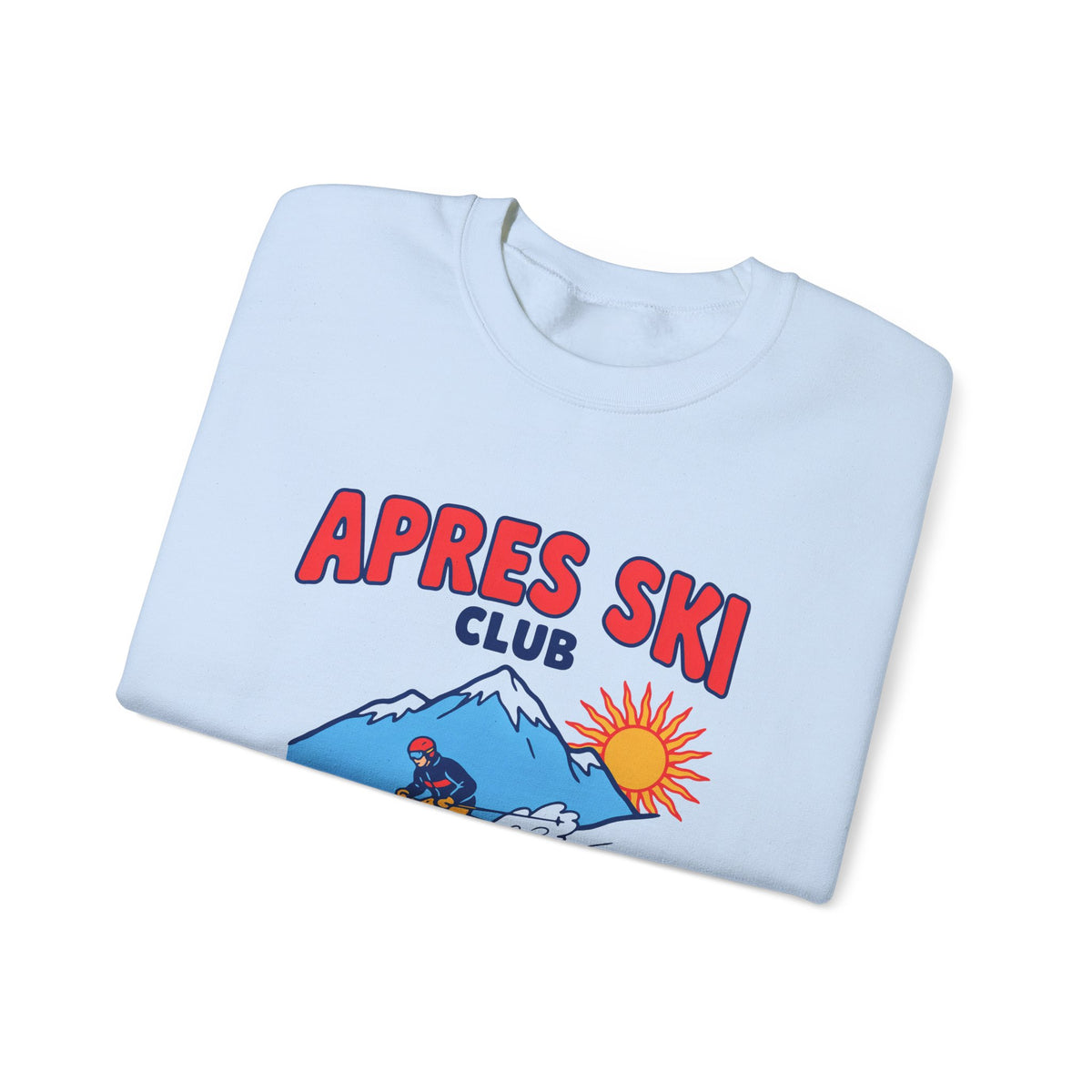 Apres Ski Club Sweatshirt, Retro Ski Crewneck, Skiing Sweatshirt