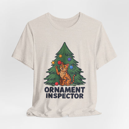 Ornament Inspector Christmas Cat Shirt, Ornament Inspector Christmas Cat T-Shirt
