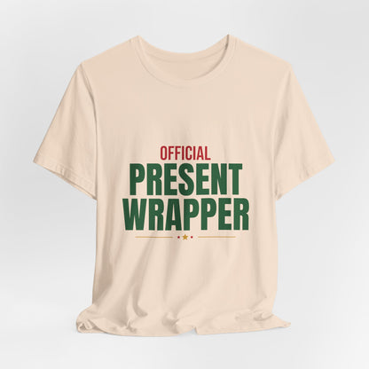 Official Present Wrapper Shirt, Funny Christmas T-Shirt, Gift Wrapper Tee
