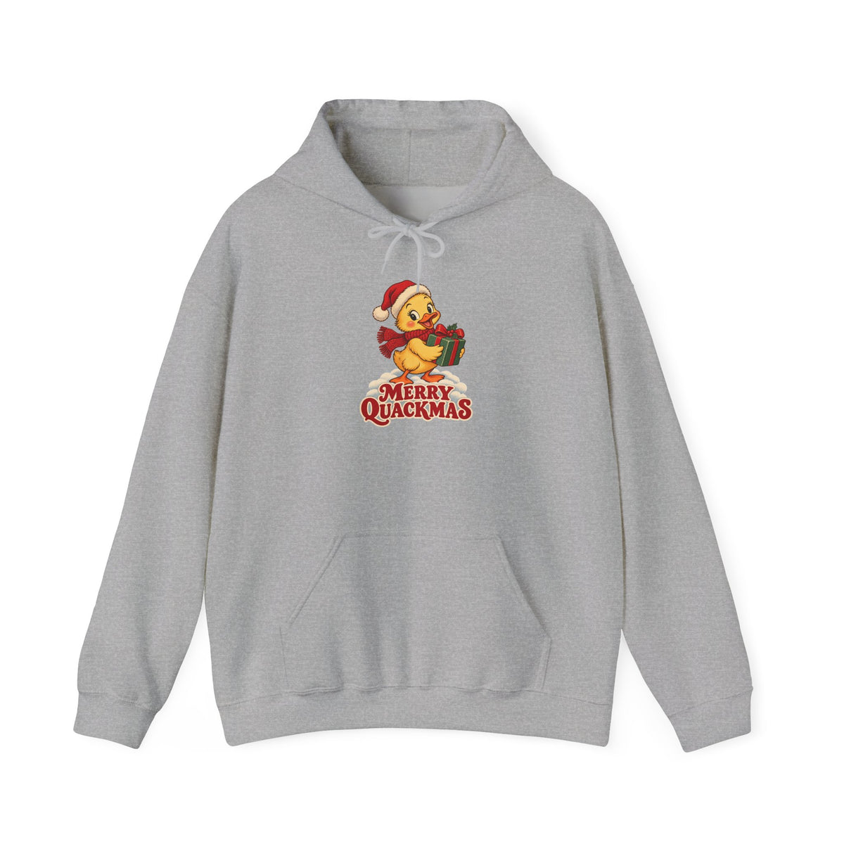 Merry Quackmas Christmas Duck Hoodie, Duck Christmas Hoodie