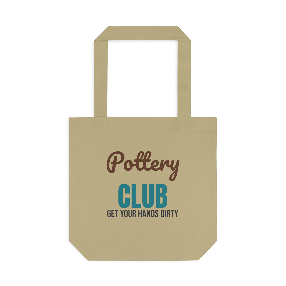 Pottery Club Get Your Hands Dirty Tote Bag, Pottery Club Canvas Tote Bag