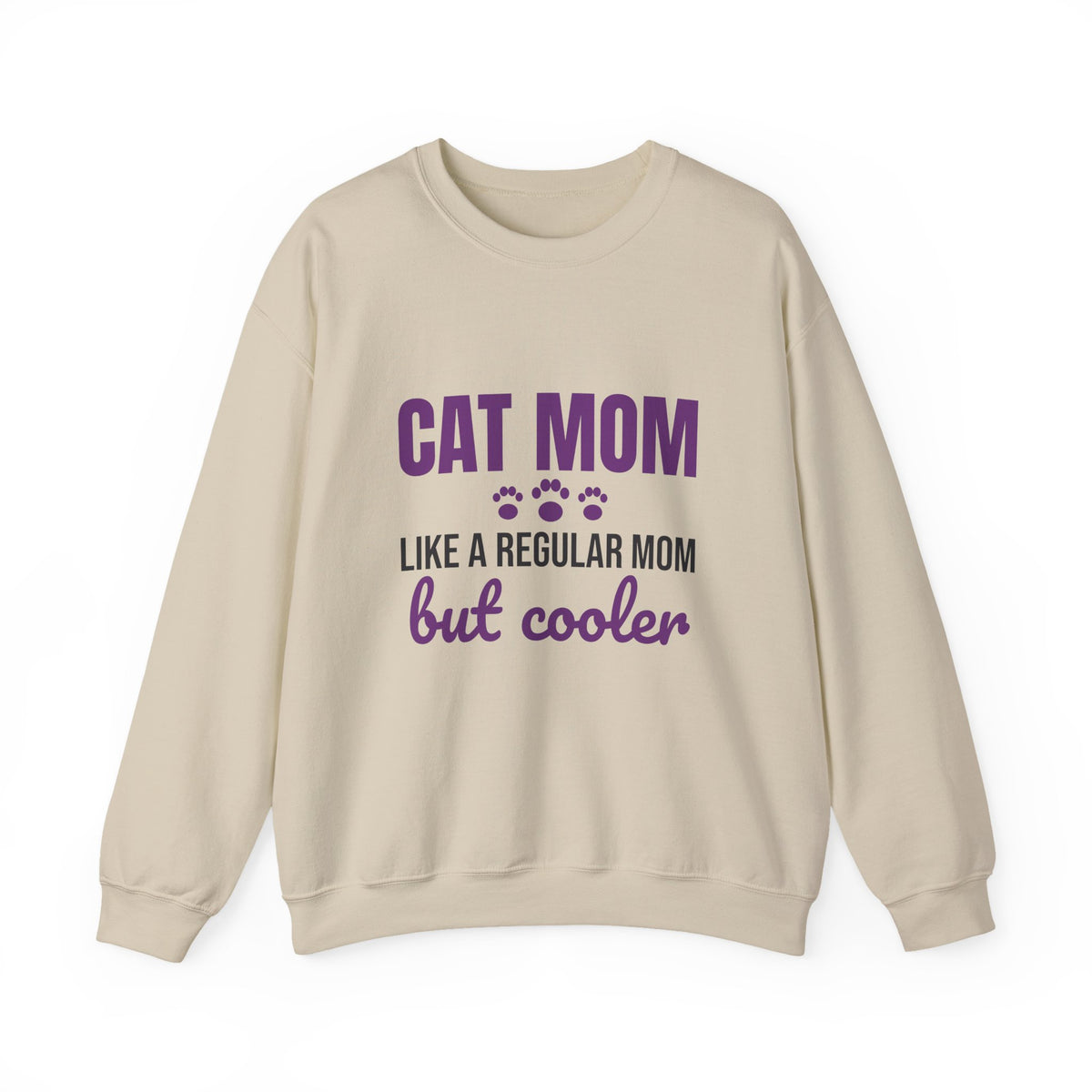 Cat Mom Like a Regular Mom But Cooler Sweatshirt, Funny Cat Mom Crewneck