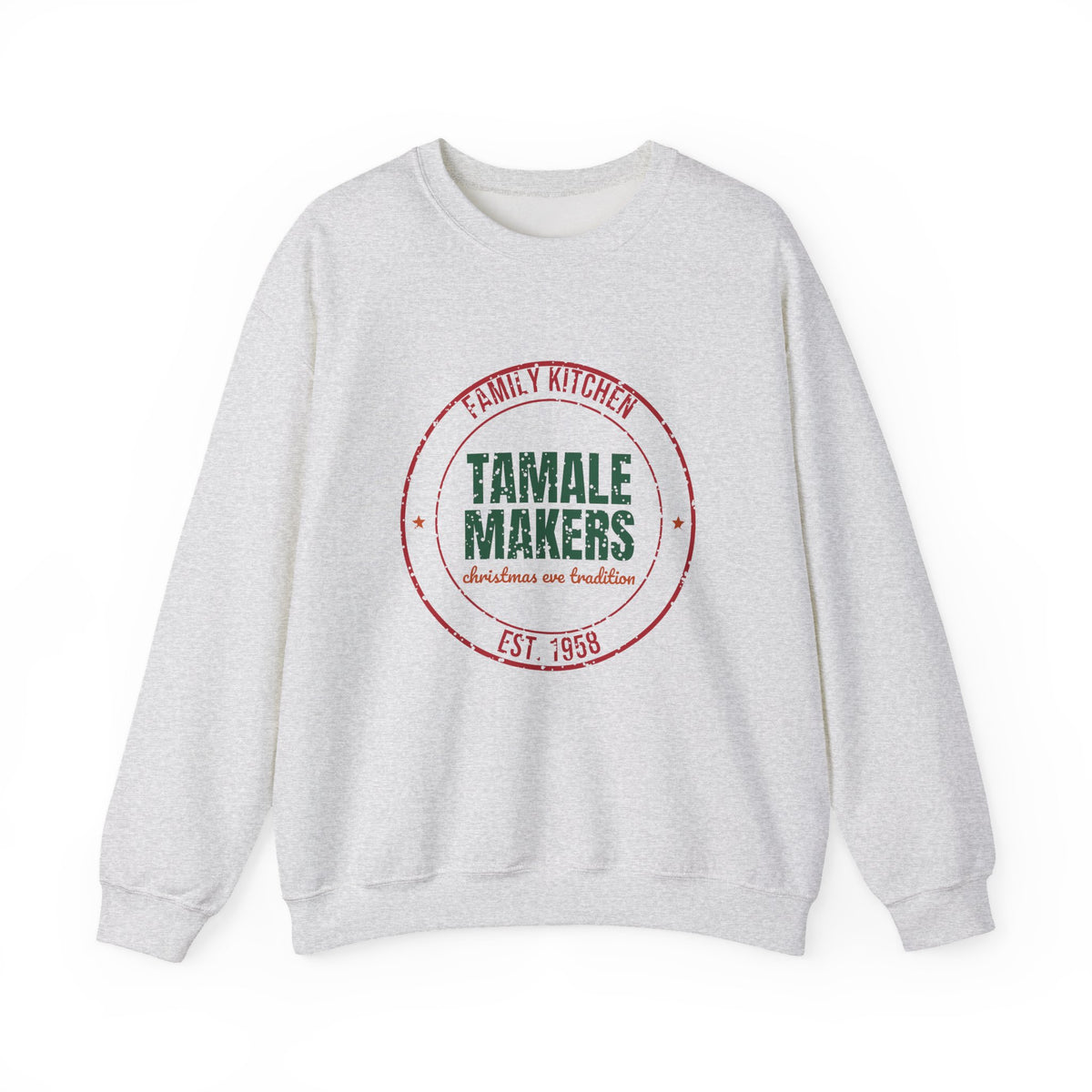 Family Kitchen Tamale Makers Christmas Eve Tradition Sweatshirt, Tamale Christmas Crewneck Sweatshirt