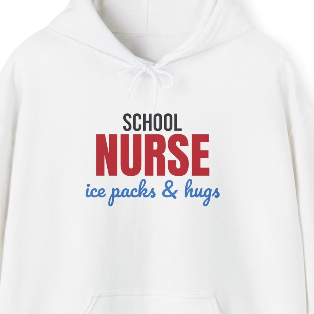 School Nurse Ice Packs and Hugs Hoodie, School Nurse Hoodie lifestyle