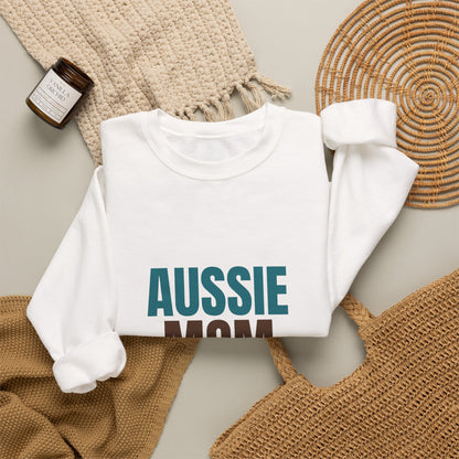 Aussie Mom Herding My Heart Since Day One Sweatshirt, Aussie Mom Crewneck Sweatshirt