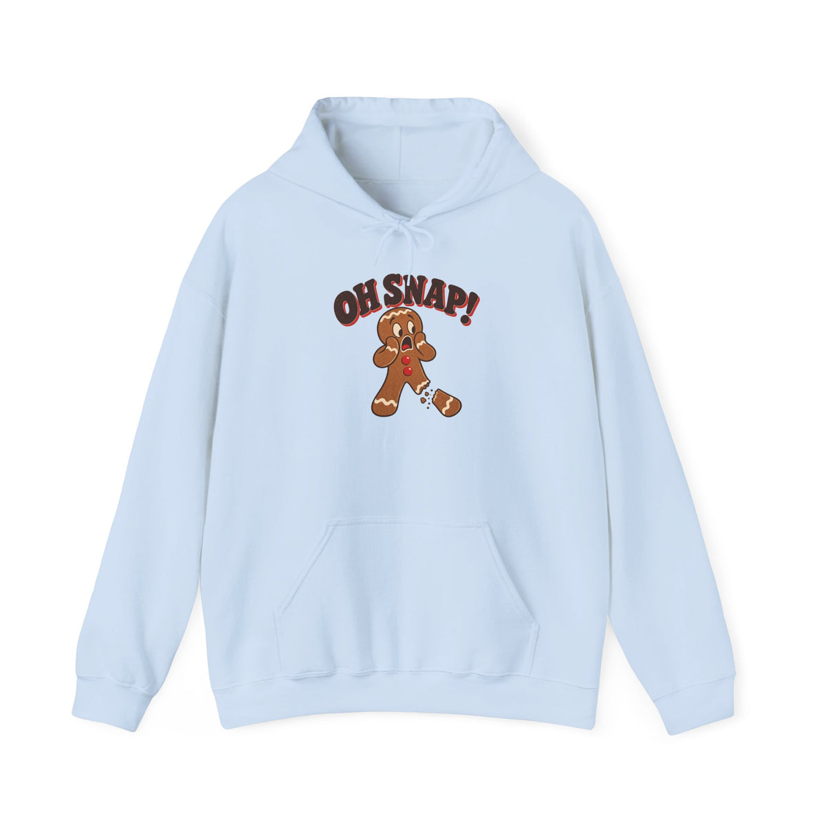 Oh Snap Gingerbread Man Funny Christmas Hoodie, Funny Gingerbread Hoodie