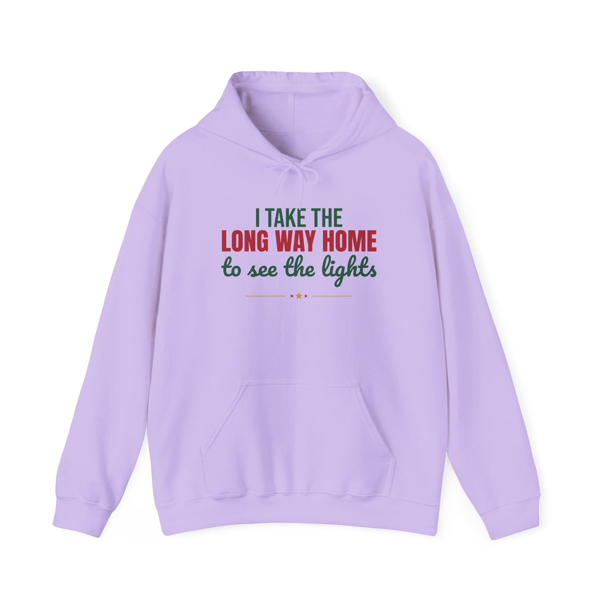 I Take the Long Way Home to See the Lights Hoodie, Christmas Lights Hoodie
