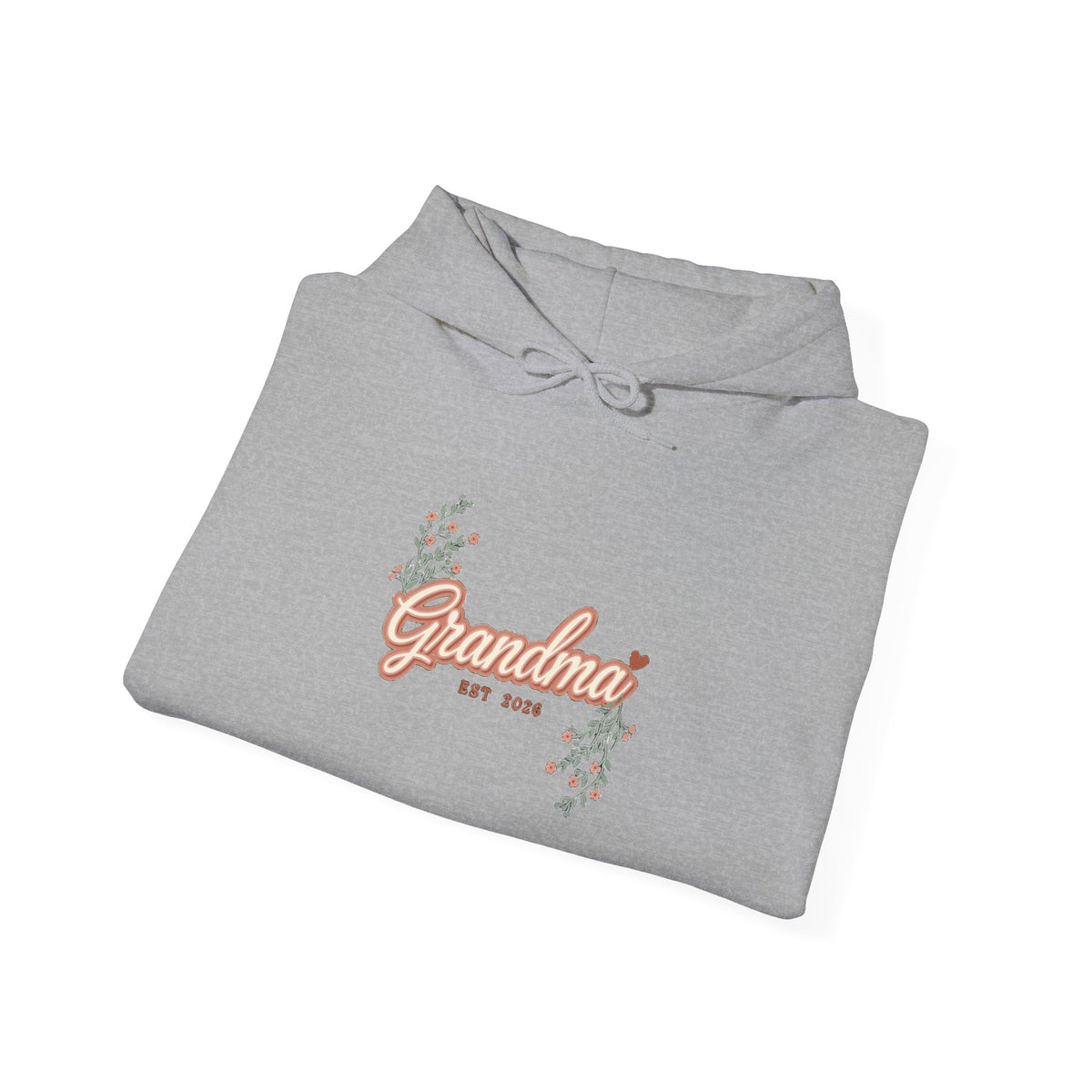 Grandma Est 2026 Hoodie, New Grandma Hooded Sweatshirt, Pregnancy Reveal Gift
