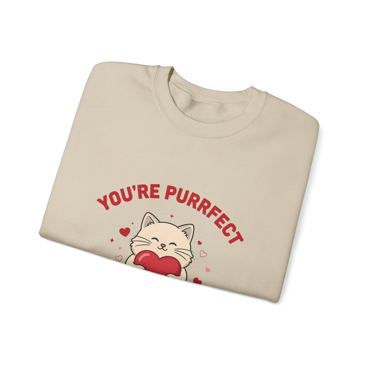 You're Purrfect Valentine Cat Sweatshirt, Cat Valentine Crewneck