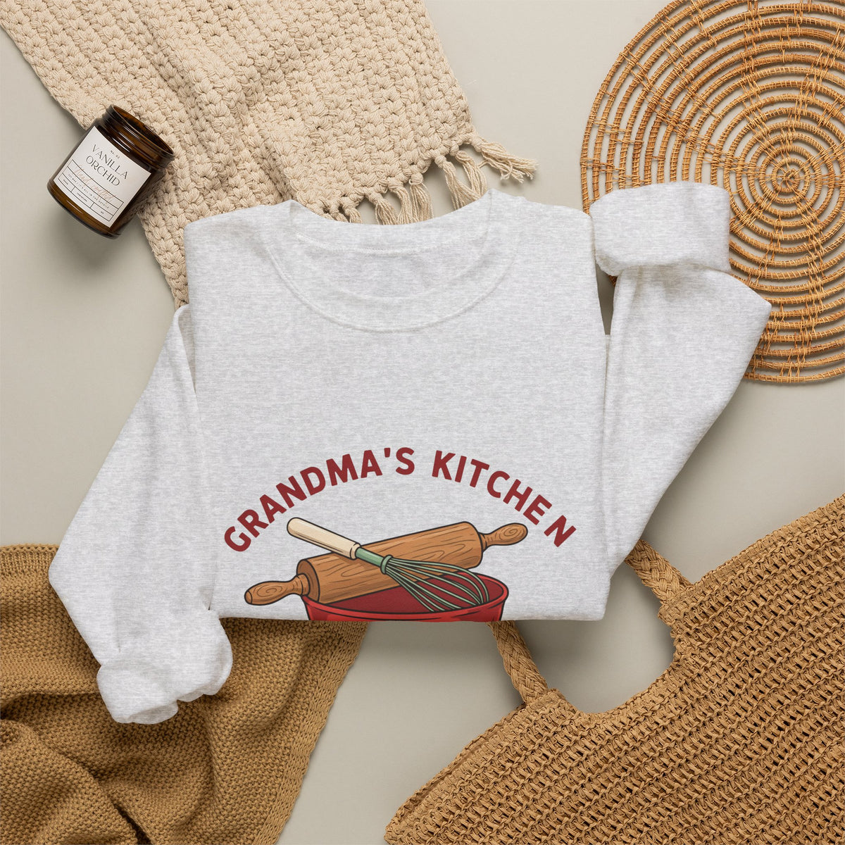 Grandma's Kitchen Love Served Daily Sweatshirt, Grandma Baking Crewneck, Gift for Grandma