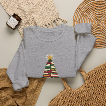 Merry Bookmas Sweatshirt, Bookish Christmas Crewneck, Book Lover Sweater
