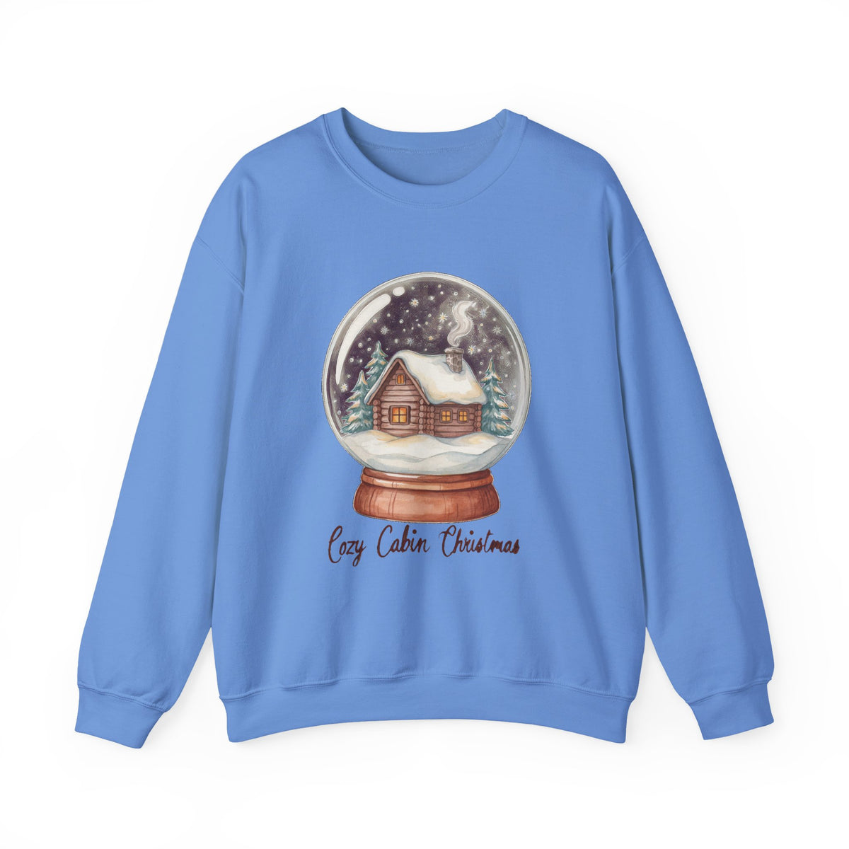 Cozy Cabin Christmas Snow Globe Sweatshirt, Cozy Cabin Christmas Crewneck Sweatshirt