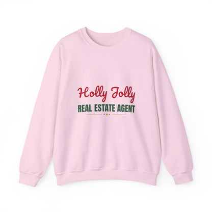 Holly Jolly Real Estate Agent Sweatshirt, Real Estate Agent Christmas Crewneck, Real Estate Agent Gift