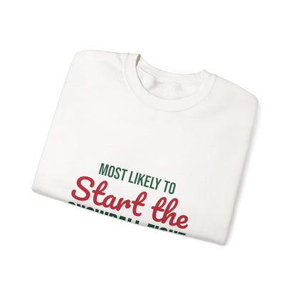 Most Likely to Start the Snowball Fight Sweatshirt, Most Likely to Start the Snowball Fight Christmas Sweatshirt