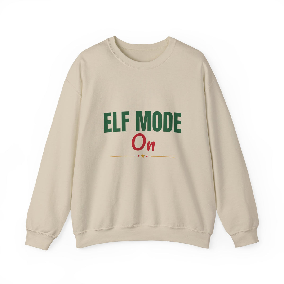 Elf Mode On Sweatshirt, Funny Elf Christmas Crewneck