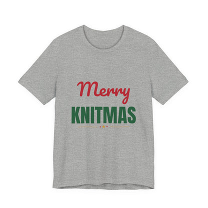 Merry Knitmas Shirt, Knitting Christmas T-Shirt, Knitter Gift