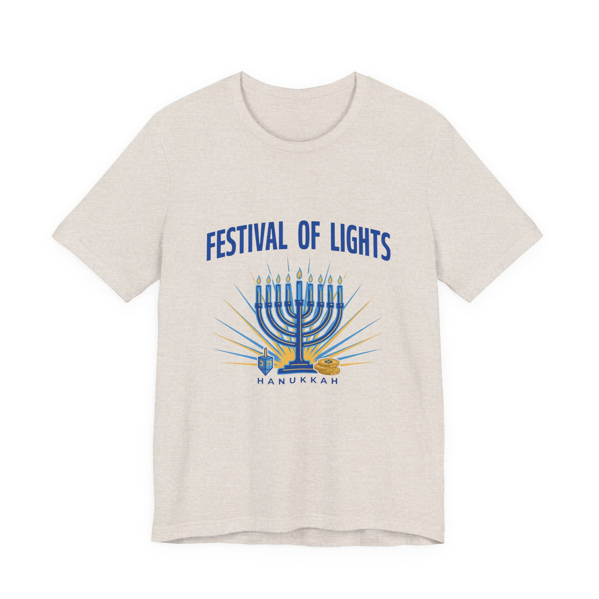 Festival of Lights Hanukkah Shirt, Hanukkah T-Shirt, Menorah Tee