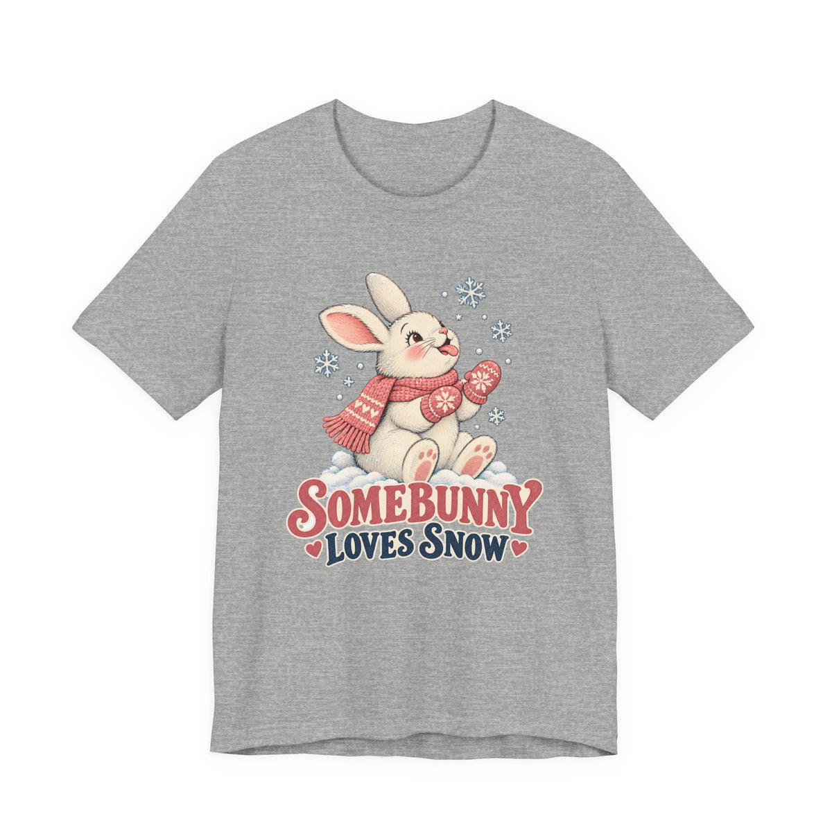 Somebunny Loves Snow Winter Bunny Shirt, Snow Bunny T-Shirt, Snow Bunny Gift