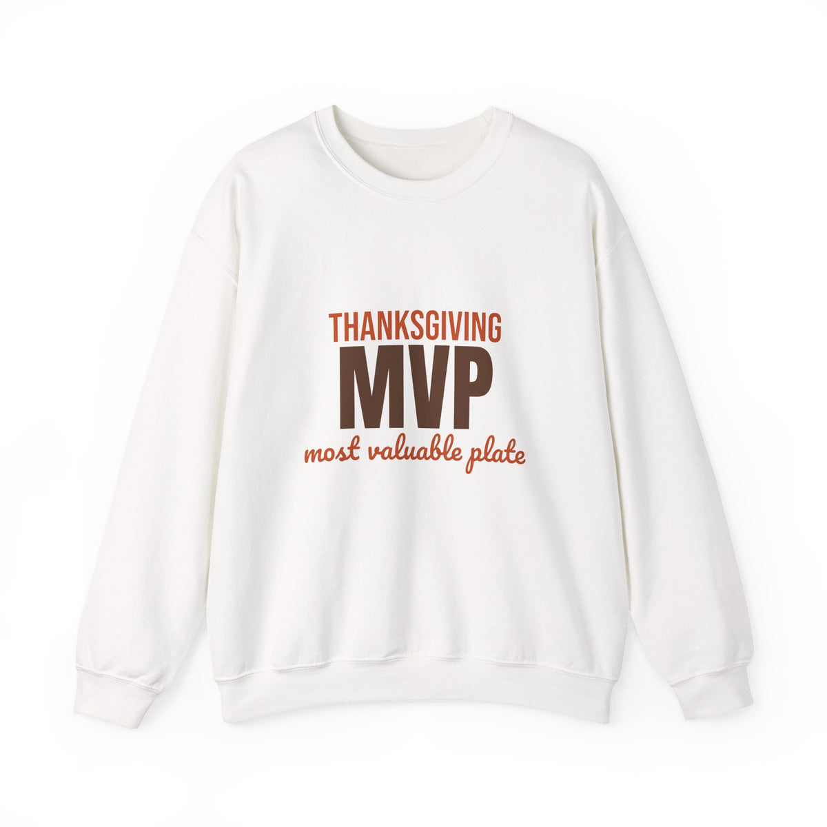 Thanksgiving MVP Most Valuable Plate Sweatshirt, Funny Thanksgiving Crewneck Sweatshirt
