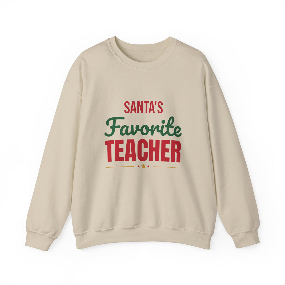 Santa's Favorite Teacher Sweatshirt, Teacher Christmas Crewneck, Teacher Gift