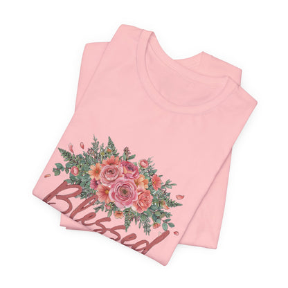 Blessed Mama Shirt, Floral Mom T-Shirt, Gift for Mom Tee