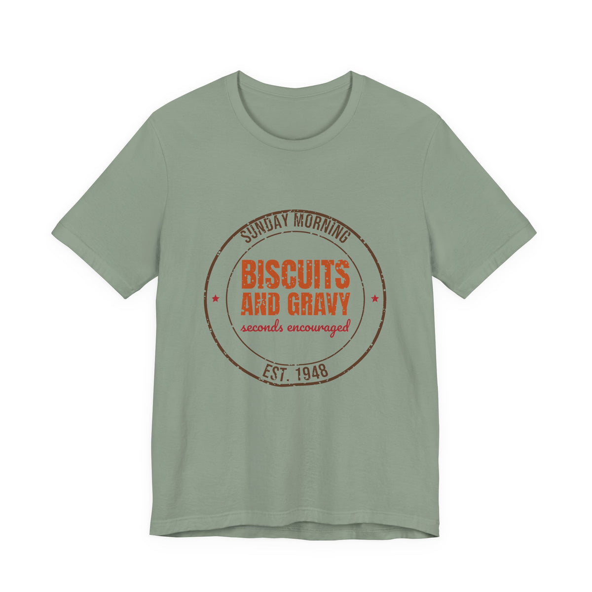 Sunday Morning Biscuits and Gravy Est. 1948 Shirt, Vintage Southern T-Shirt, Vintage Southern Gift