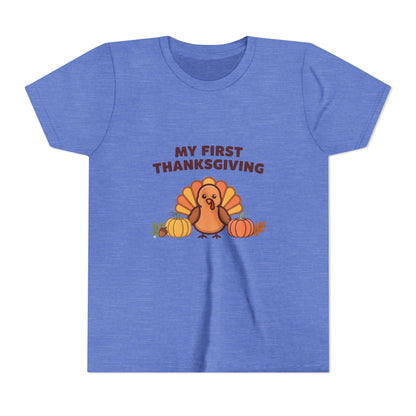 My First Thanksgiving Kids Shirt, Kids Thanksgiving Shirt, Youth Tee