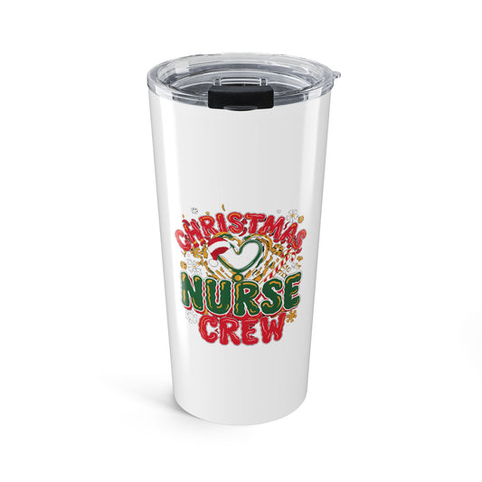 Christmas Nurse Crew Tumbler, 20oz Insulated Nurse Tumbler, Gift for Nurses