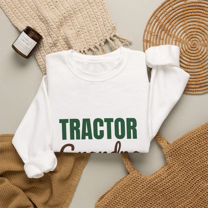 Tractor Grandpa Plowing Through Retirement Sweatshirt, Tractor Grandpa Crewneck