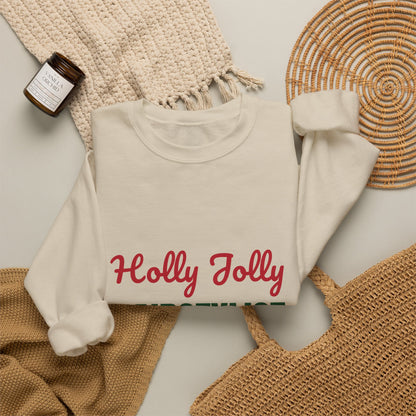 Holly Jolly Hairstylist Sweatshirt, Hairstylist Christmas Crewneck