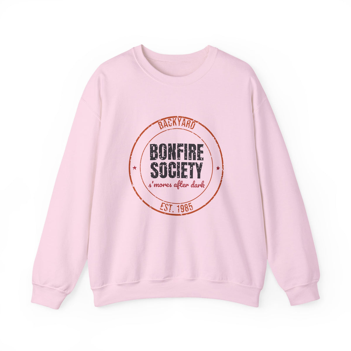 Backyard Bonfire Society Est. 1985 Sweatshirt, Vintage Bonfire Crewneck Sweatshirt