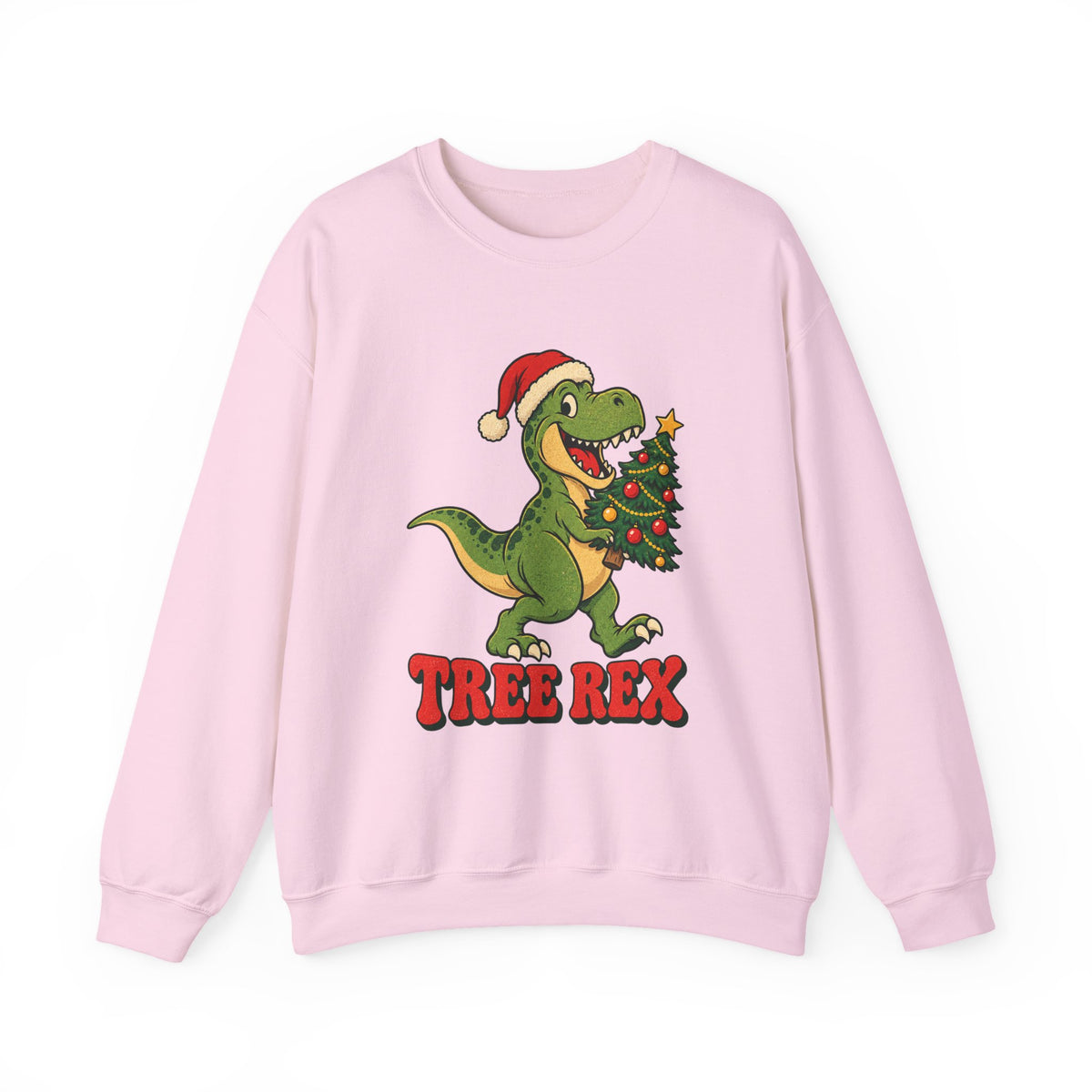 Tree Rex Dinosaur Christmas Sweatshirt, Dinosaur Christmas Crewneck Sweatshirt