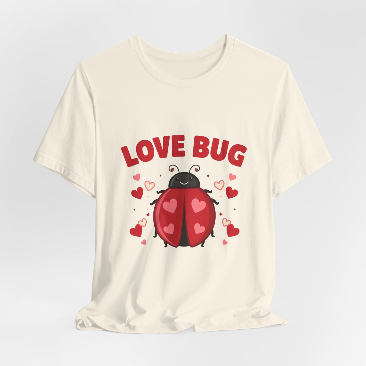 Love Bug Valentine Ladybug Shirt, Ladybug Valentine T-Shirt, Valentines Day Tee