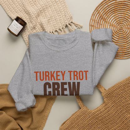 Turkey Trot Crew 2026 Sweatshirt, Thanksgiving Crewneck, Matching Thanksgiving Run Tee