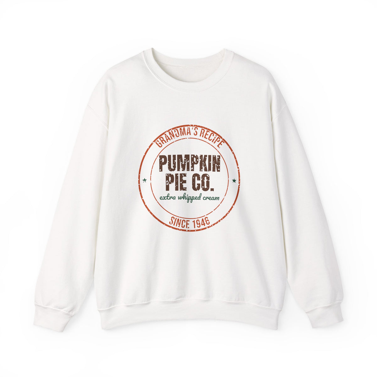 Grandma's Recipe Pumpkin Pie Co. Since 1946 Sweatshirt, Vintage Thanksgiving Crewneck Sweatshirt