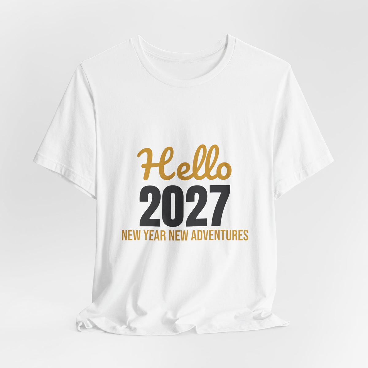 Hello 2027 New Year New Adventures Shirt, New Year T-Shirt, NYE Party Tee