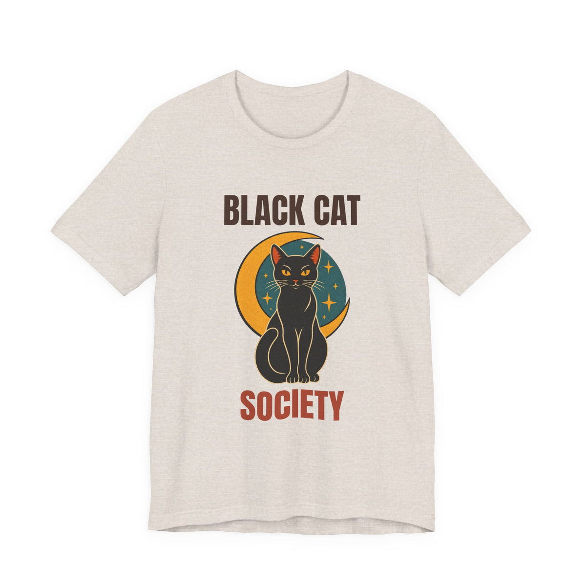 Black Cat Society Vintage Moon Shirt, Retro Black Cat Society T-Shirt, Vintage Black Cat Society Gift