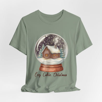 Cozy Cabin Christmas Snow Globe Shirt, Cozy Cabin Christmas Snow Globe T-Shirt