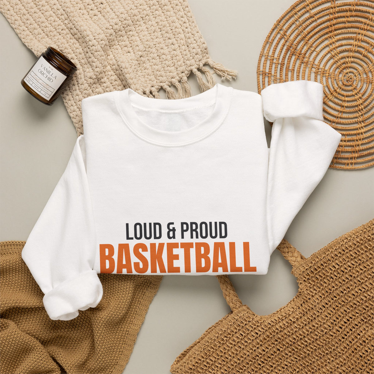 Loud and Proud Basketball Dad Sweatshirt, Basketball Dad Crewneck