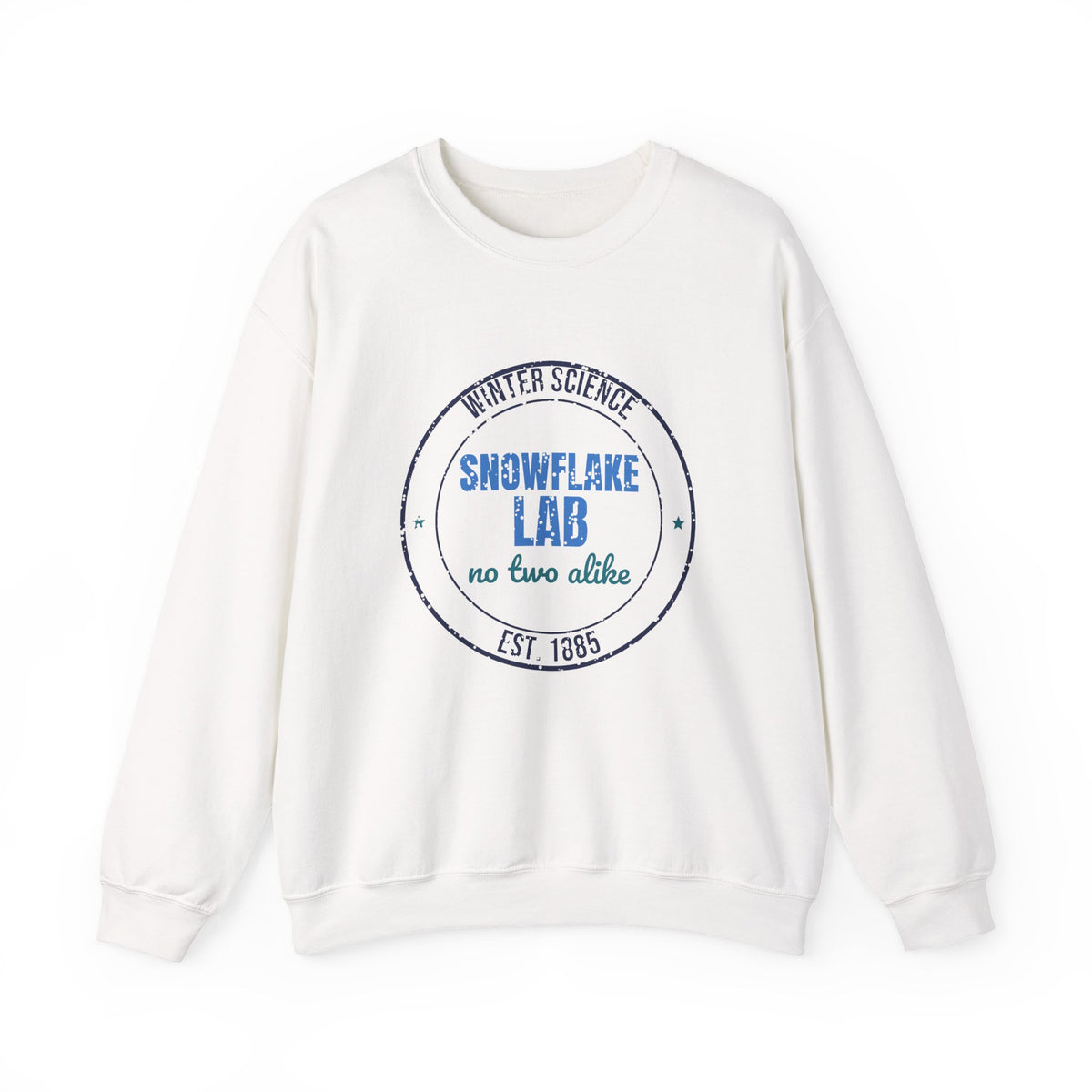 Winter Science Snowflake Lab Est. 1885 Sweatshirt, Vintage Winter Crewneck Sweatshirt