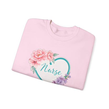 Nurse Life Sweatshirt, Floral Nurse Crewneck, RN Gift