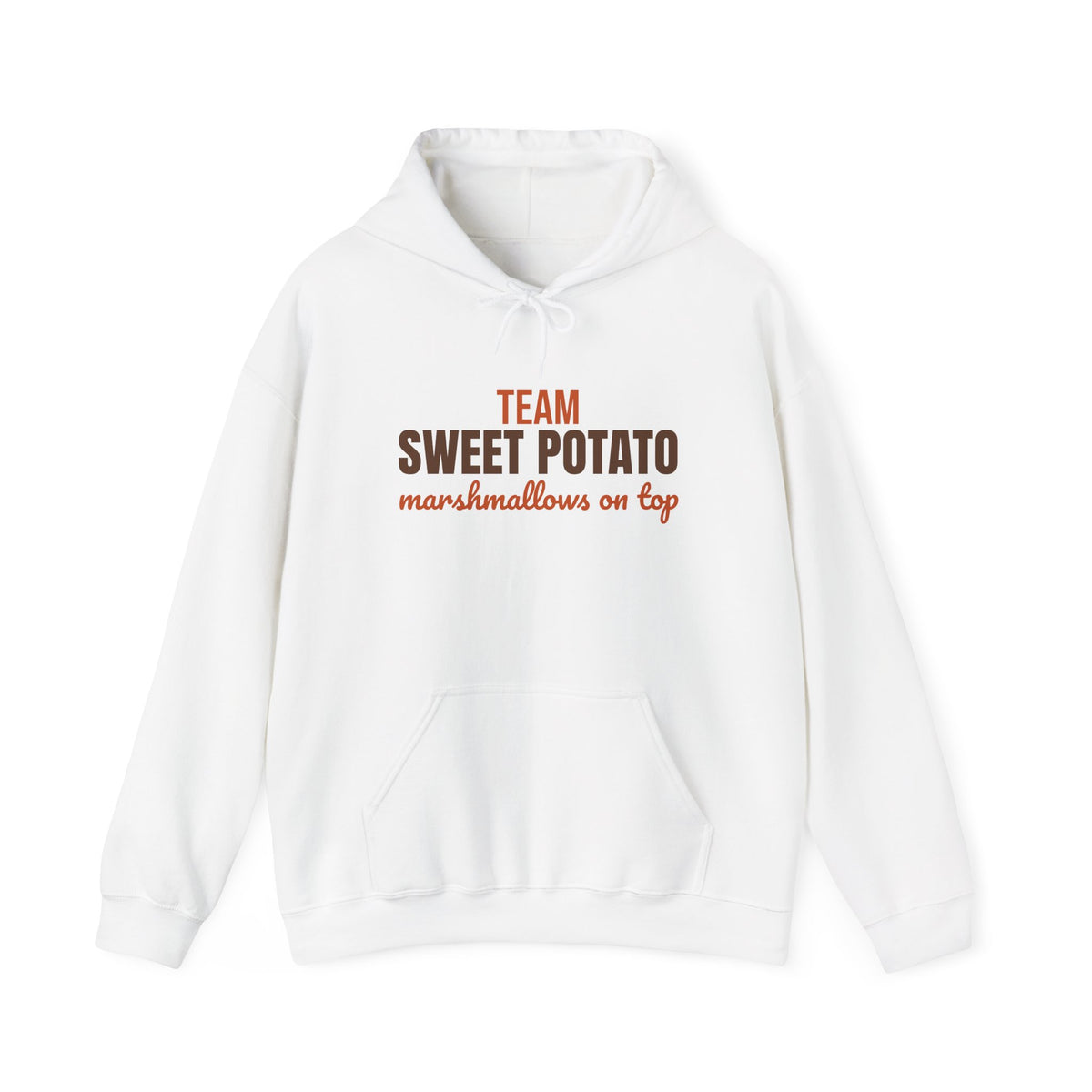 Team Sweet Potato Marshmallows on Top Hoodie, Funny Thanksgiving Hoodie